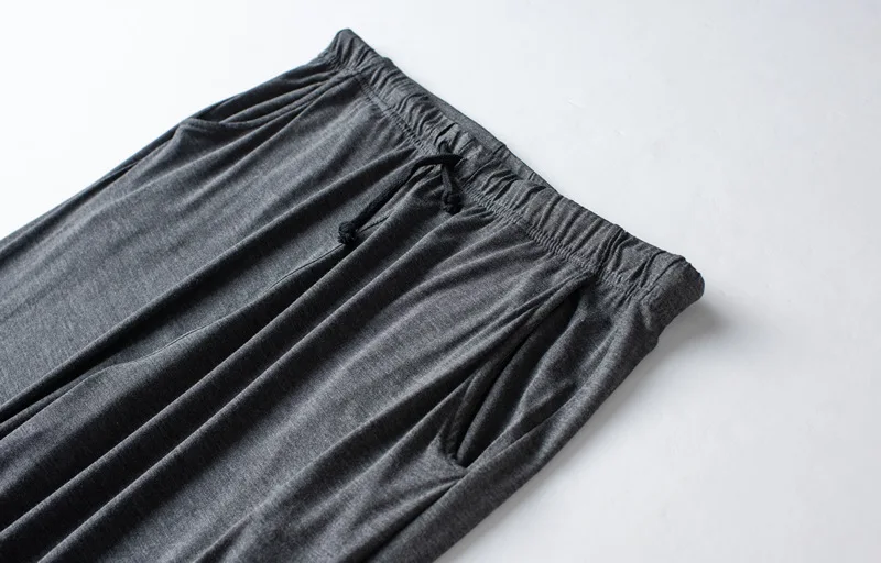 Men's Spring And Summer New Modal Pajamas Two-piece Short-sleeved Trousers Thin Large Size Loose Sports Home Wear Suit Sleepwear