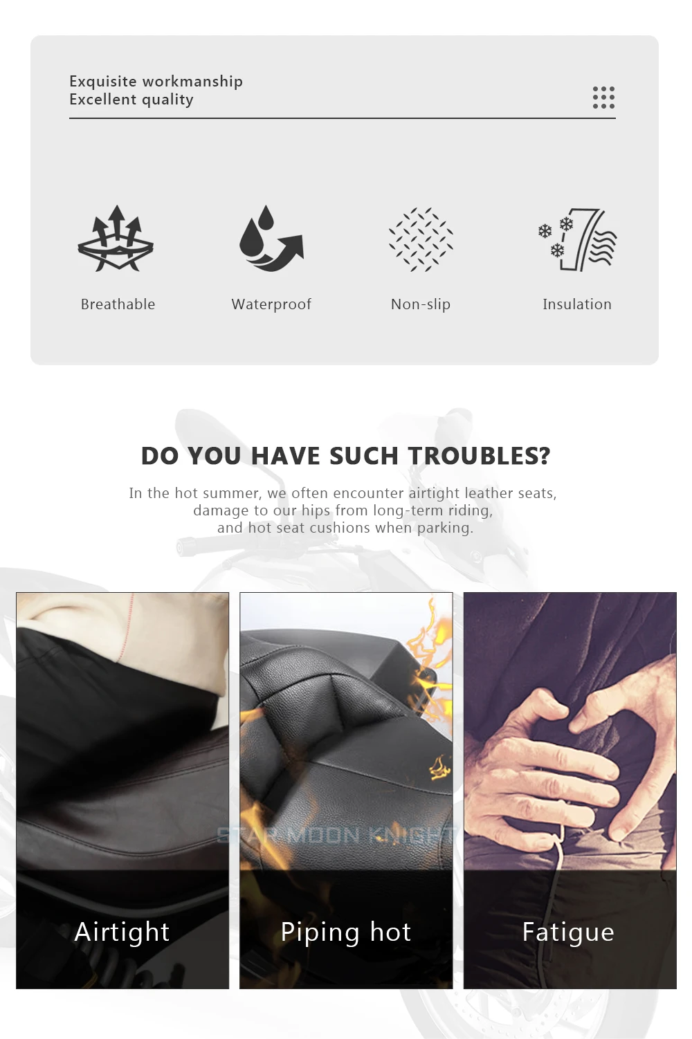 Motorcycle Anti-Slip 3D Mesh Fabric Seat Cover Breathable Waterproof Cushion For BMW R1200GS R 1200 GS LC ADV Adventure R1250GS