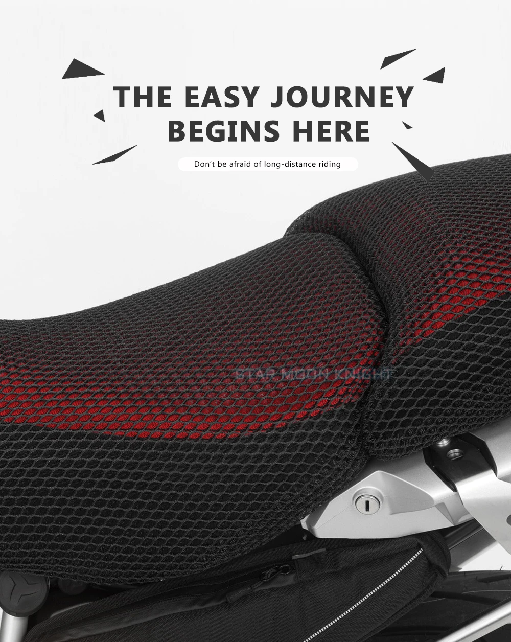 Motorcycle Anti-Slip 3D Mesh Fabric Seat Cover Breathable Waterproof Cushion For BMW R1200GS R 1200 GS LC ADV Adventure R1250GS