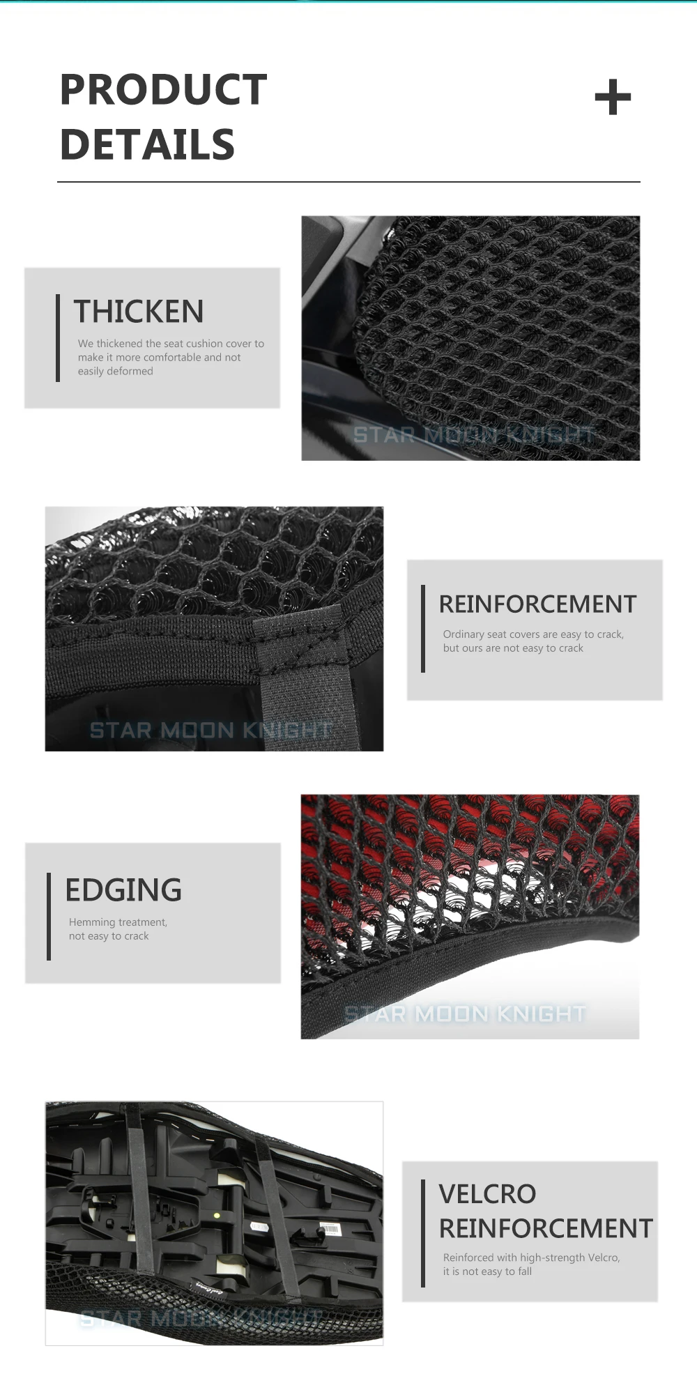 Motorcycle Anti-Slip 3D Mesh Fabric Seat Cover Breathable Waterproof Cushion For BMW R1200GS R 1200 GS LC ADV Adventure R1250GS