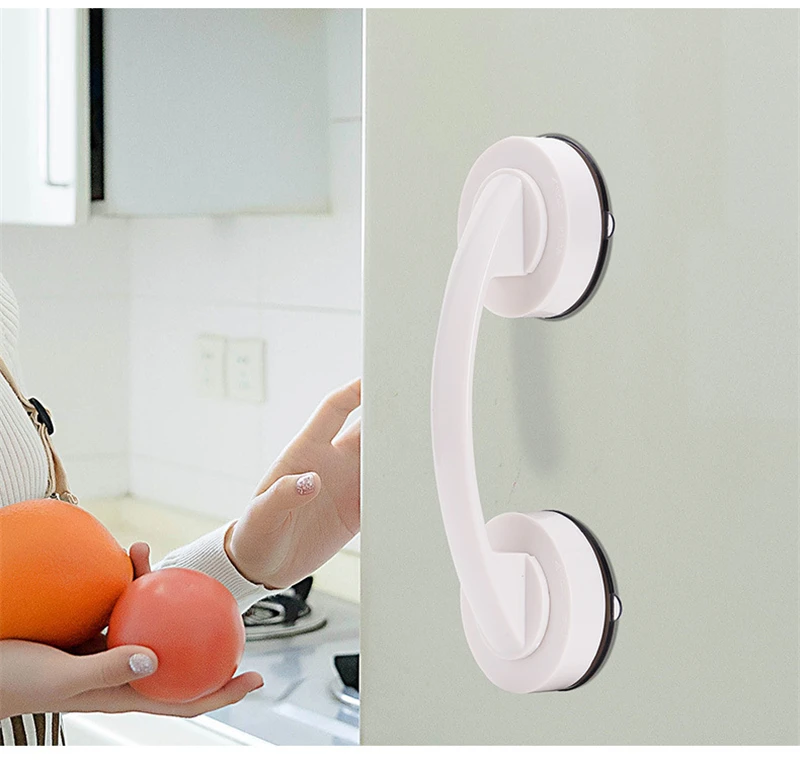 KK&FING Glass Door Sliding Door Handles Closet Cupboard Door Handles Toilet Lid Refrigerator Door Suction Cup Pulls Free Punch