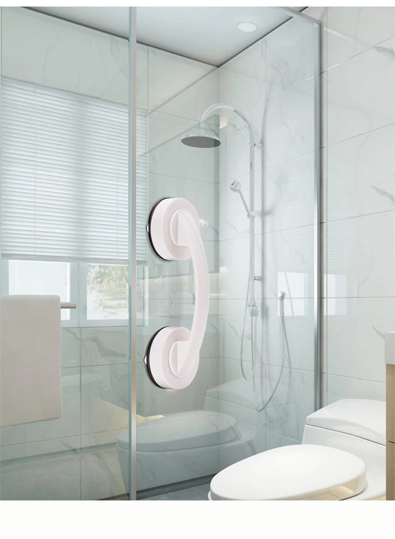 KK&FING Glass Door Sliding Door Handles Closet Cupboard Door Handles Toilet Lid Refrigerator Door Suction Cup Pulls Free Punch