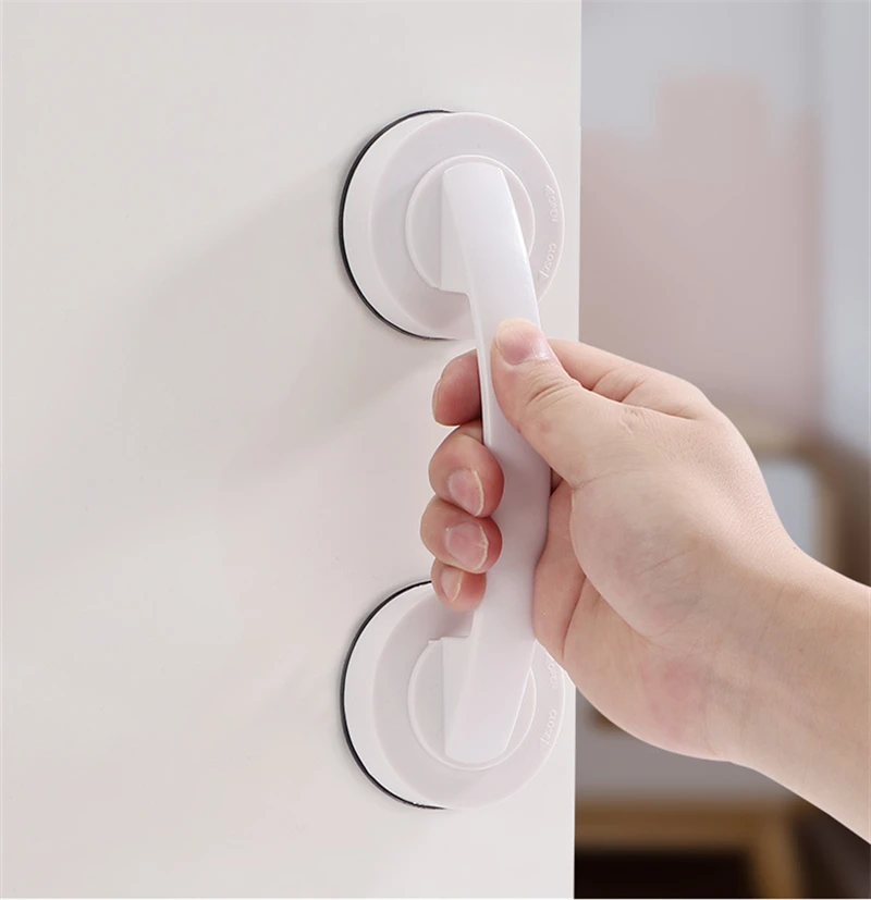KK&FING Glass Door Sliding Door Handles Closet Cupboard Door Handles Toilet Lid Refrigerator Door Suction Cup Pulls Free Punch
