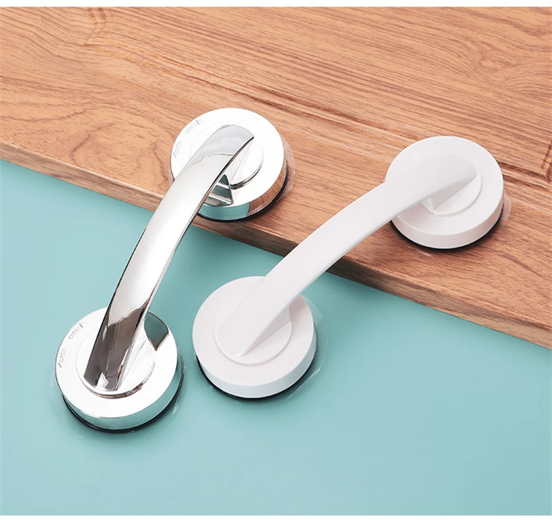 KK&FING Glass Door Sliding Door Handles Closet Cupboard Door Handles Toilet Lid Refrigerator Door Suction Cup Pulls Free Punch