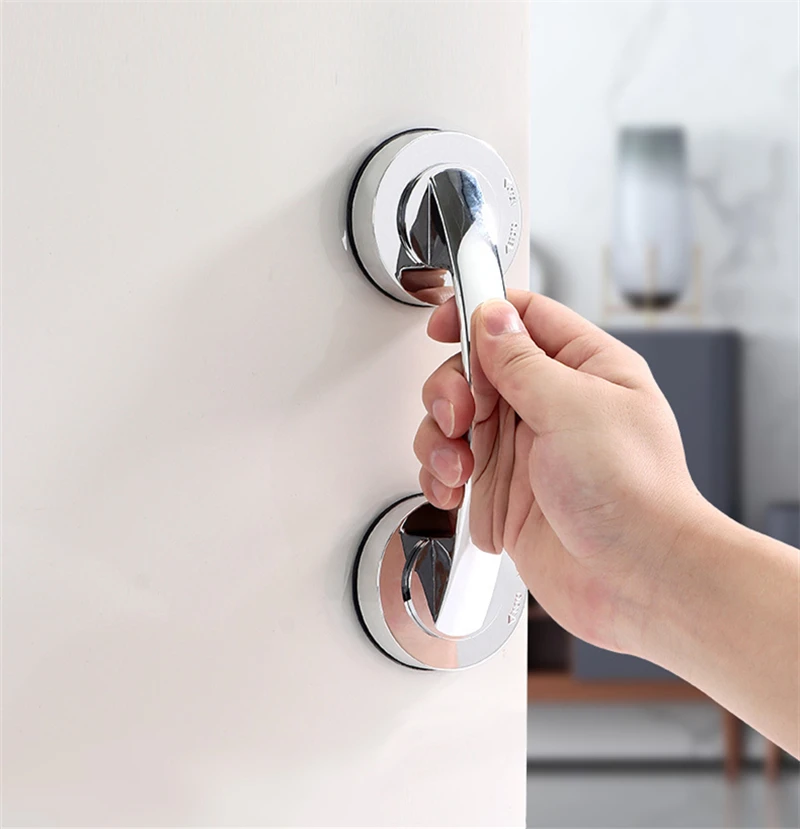 KK&FING Glass Door Sliding Door Handles Closet Cupboard Door Handles Toilet Lid Refrigerator Door Suction Cup Pulls Free Punch