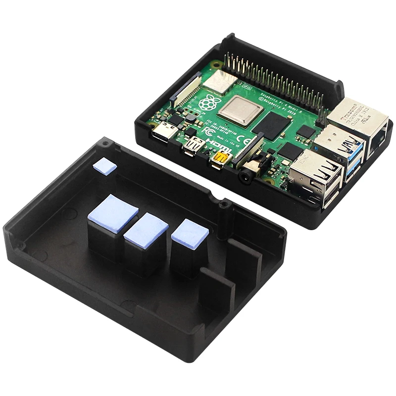 Raspberry Pi 4 Aluminum Alloy Case Metal Protective Enclosure Passive Cooling Shell Heat Dissipation for Raspberry Pi 4 Model B