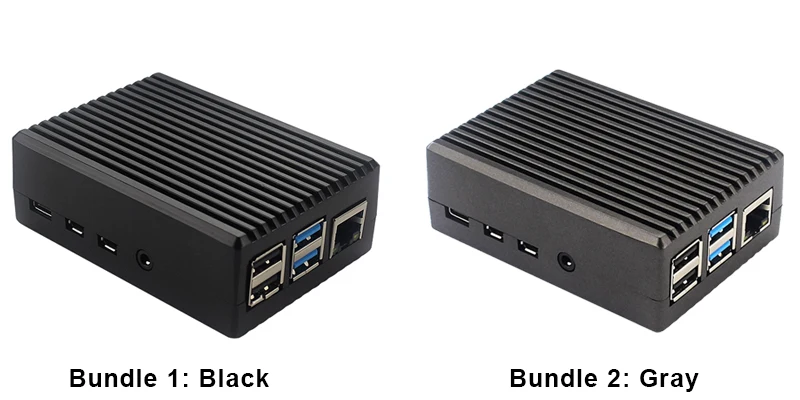 Raspberry Pi 4 Aluminum Alloy Case Metal Protective Enclosure Passive Cooling Shell Heat Dissipation for Raspberry Pi 4 Model B