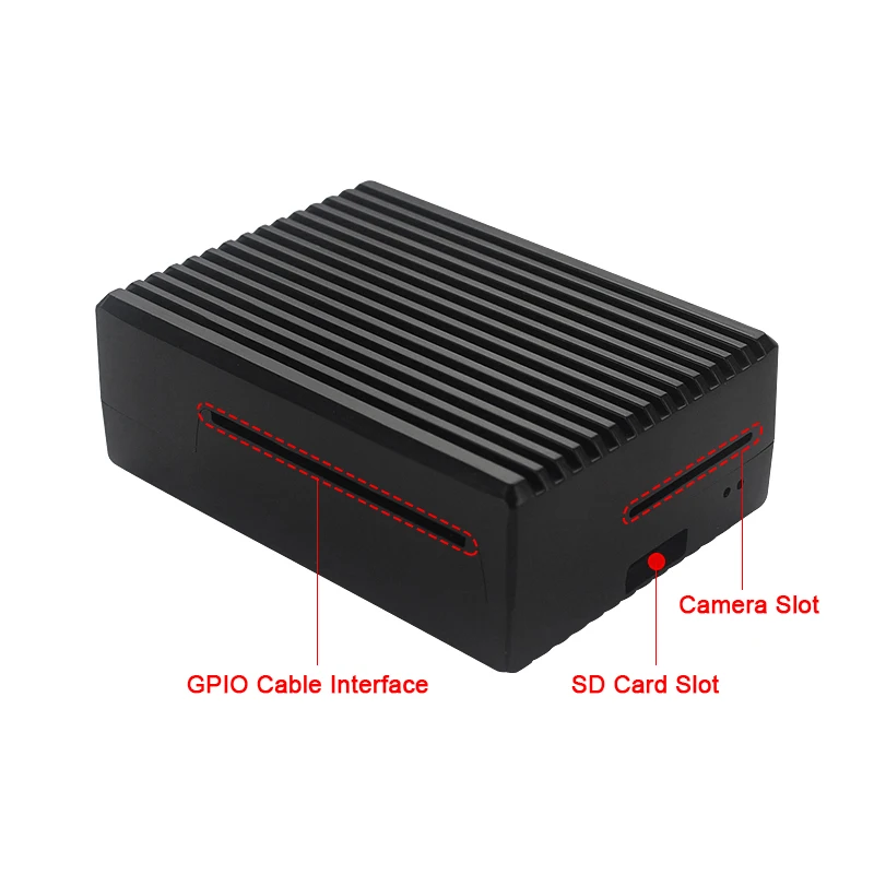 Raspberry Pi 4 Aluminum Alloy Case Metal Protective Enclosure Passive Cooling Shell Heat Dissipation for Raspberry Pi 4 Model B