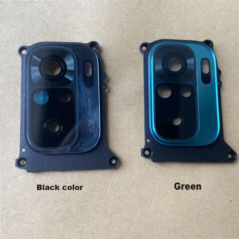 New For Xiaomi Redmi Note 10 10S Back Camera Glass Rear Lens Frame With Glue Sticker Adhesive 4G 5G 10T