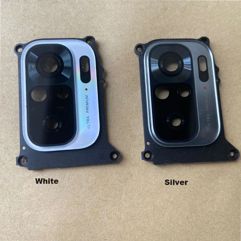 New For Xiaomi Redmi Note 10 10S Back Camera Glass Rear Lens Frame With Glue Sticker Adhesive 4G 5G 10T