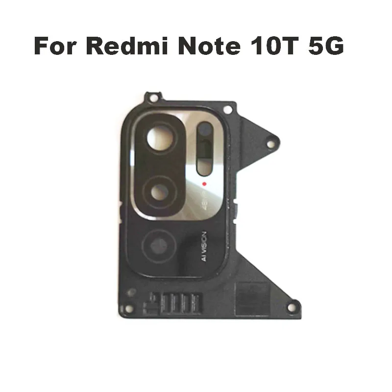 New For Xiaomi Redmi Note 10 10S Back Camera Glass Rear Lens Frame With Glue Sticker Adhesive 4G 5G 10T