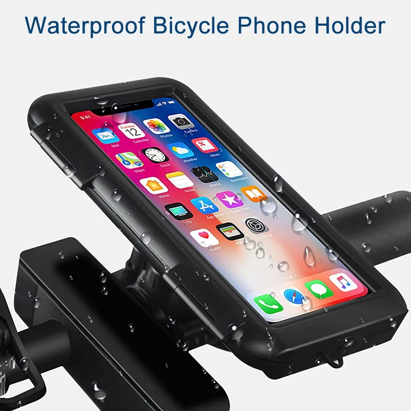 Waterproof Bicycle Phone Holder Stand Universal Bike Motorcycle Handlebar Phone Support Mount Cycling Accessories Bracket