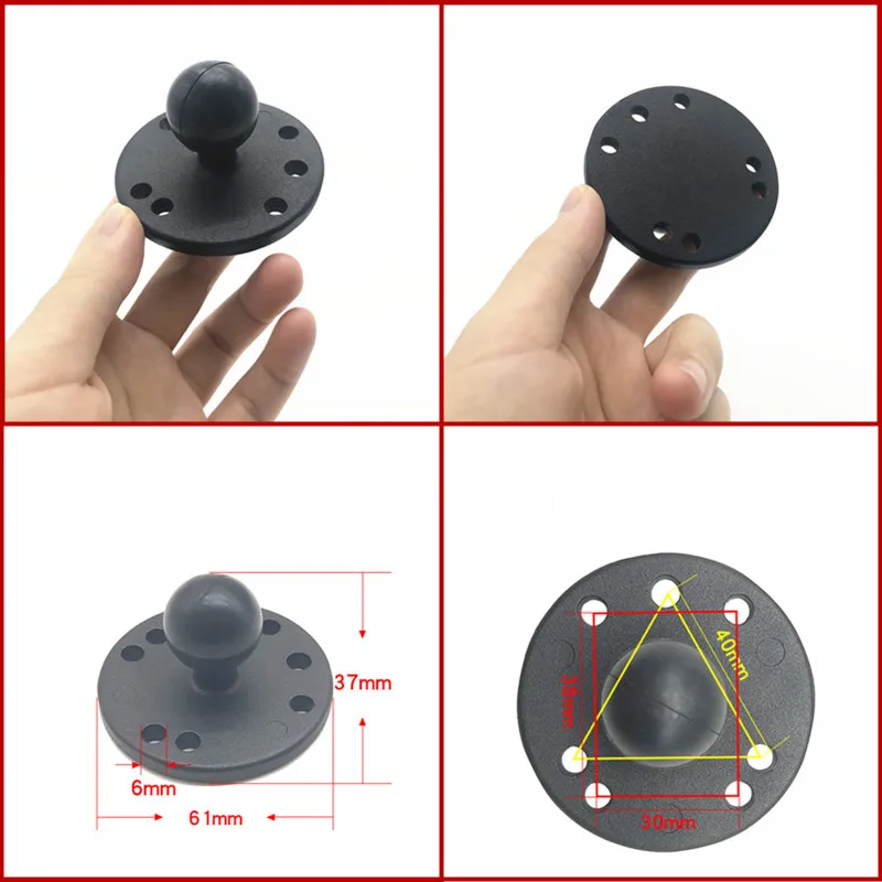 1 Inch Ball Head Motorcycle Base Stand for Garmin DSLR Gopro Xiaomi for Phone GPS Holder Mount Ram Mount Garmin Zumo/TomTom