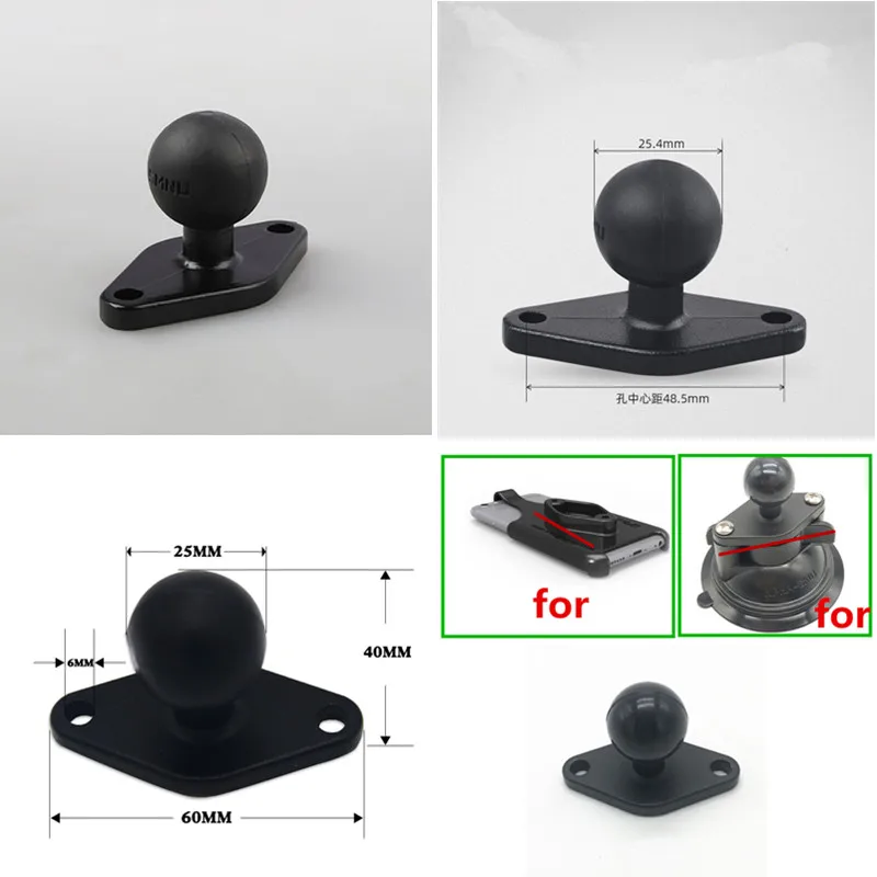 1 Inch Ball Head Motorcycle Base Stand for Garmin DSLR Gopro Xiaomi for Phone GPS Holder Mount Ram Mount Garmin Zumo/TomTom