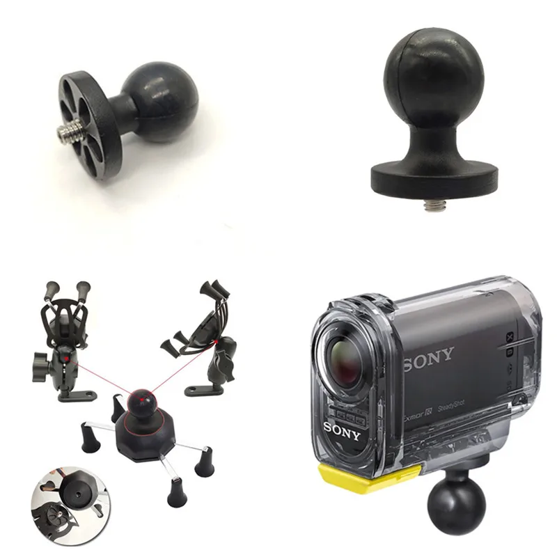 1 Inch Ball Head Motorcycle Base Stand for Garmin DSLR Gopro Xiaomi for Phone GPS Holder Mount Ram Mount Garmin Zumo/TomTom