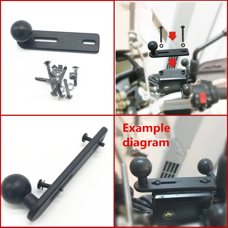 1 Inch Ball Head Motorcycle Base Stand for Garmin DSLR Gopro Xiaomi for Phone GPS Holder Mount Ram Mount Garmin Zumo/TomTom