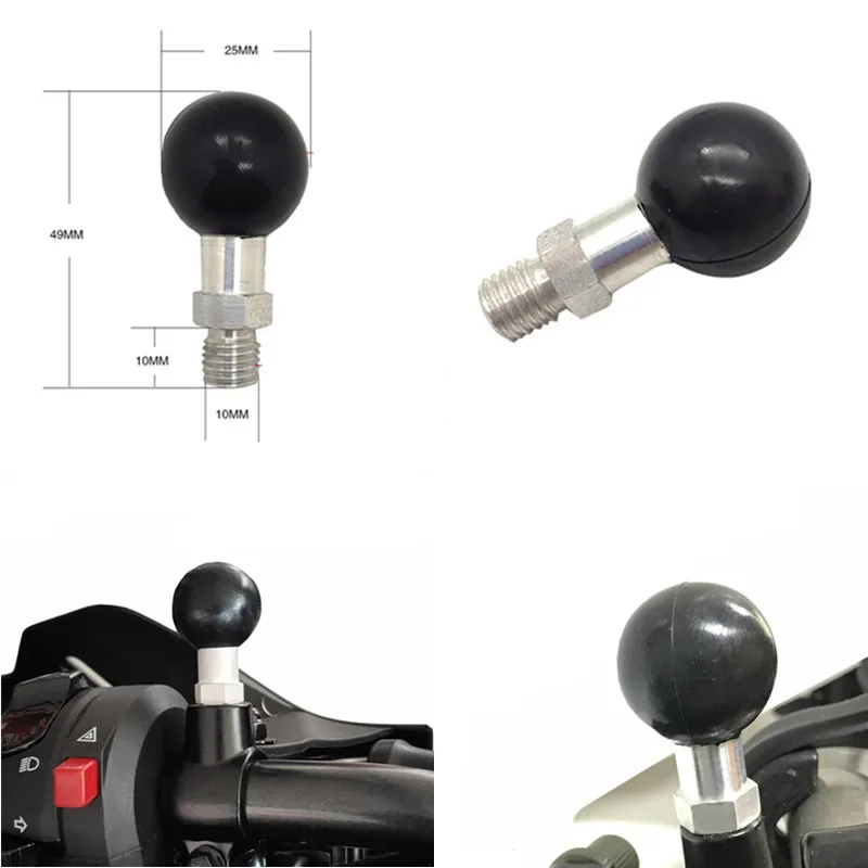 1 Inch Ball Head Motorcycle Base Stand for Garmin DSLR Gopro Xiaomi for Phone GPS Holder Mount Ram Mount Garmin Zumo/TomTom