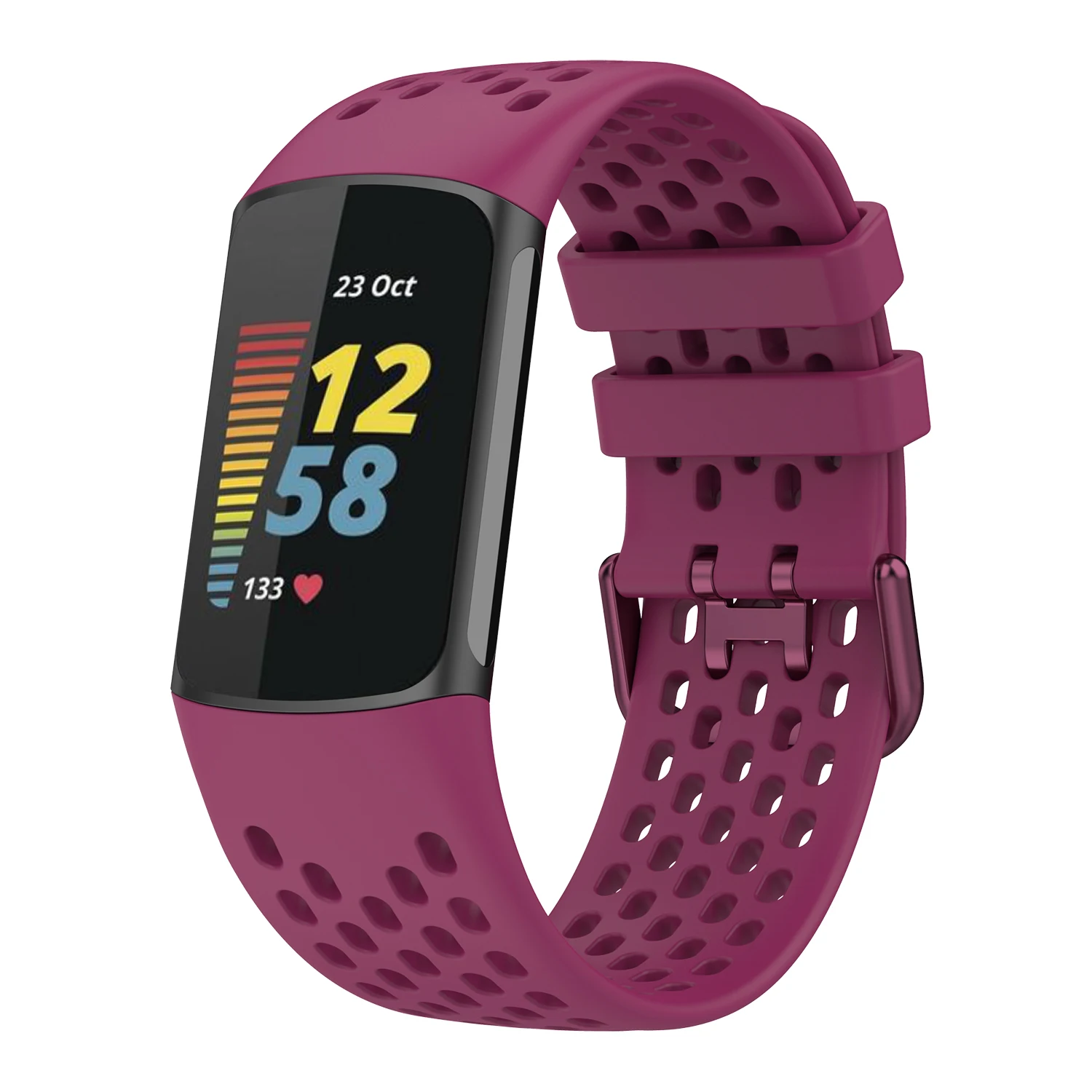Strap For Fitbit Charge 5/6 Smart Watch Band Sports Breathable Strap Silicone Wristband For Fit Bit Charge5 Bracelet Accessories