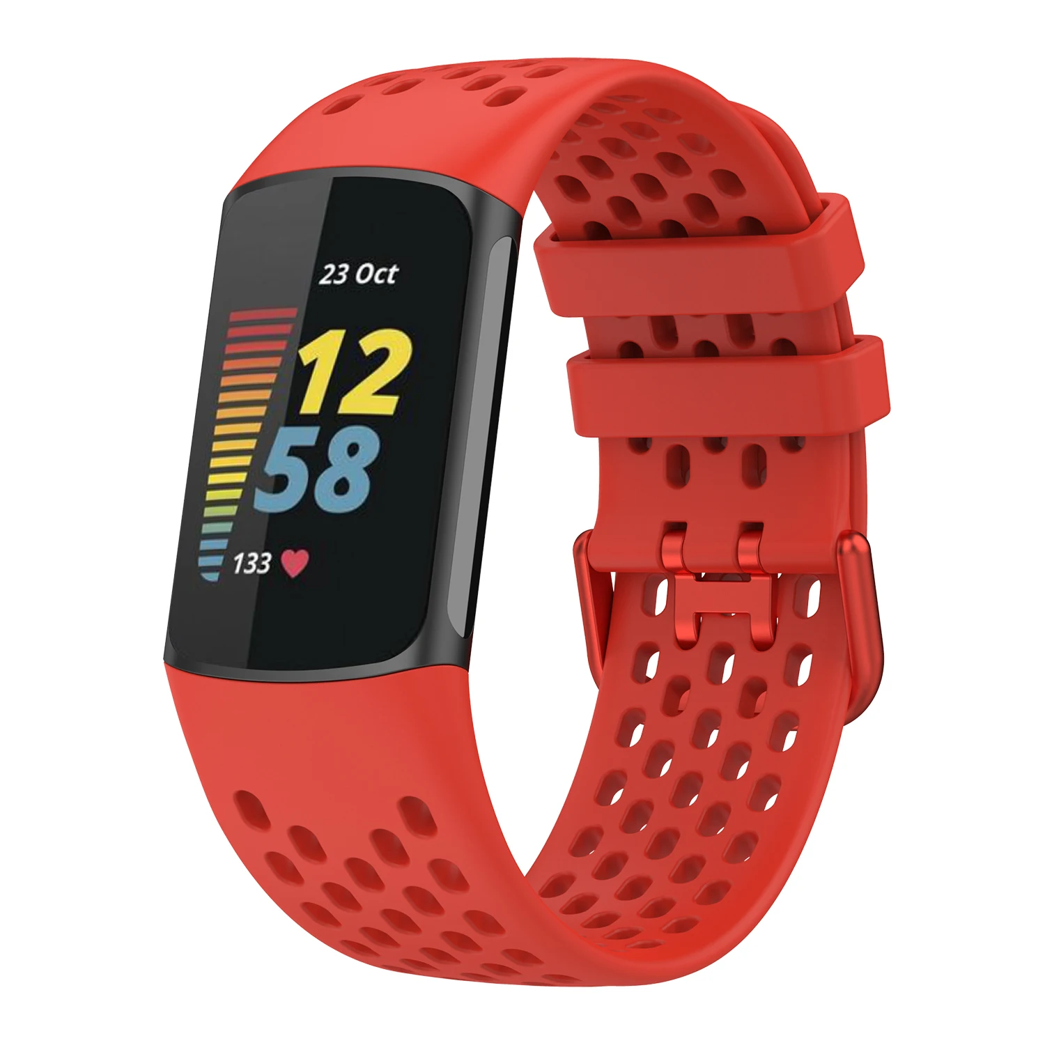 Strap For Fitbit Charge 5/6 Smart Watch Band Sports Breathable Strap Silicone Wristband For Fit Bit Charge5 Bracelet Accessories