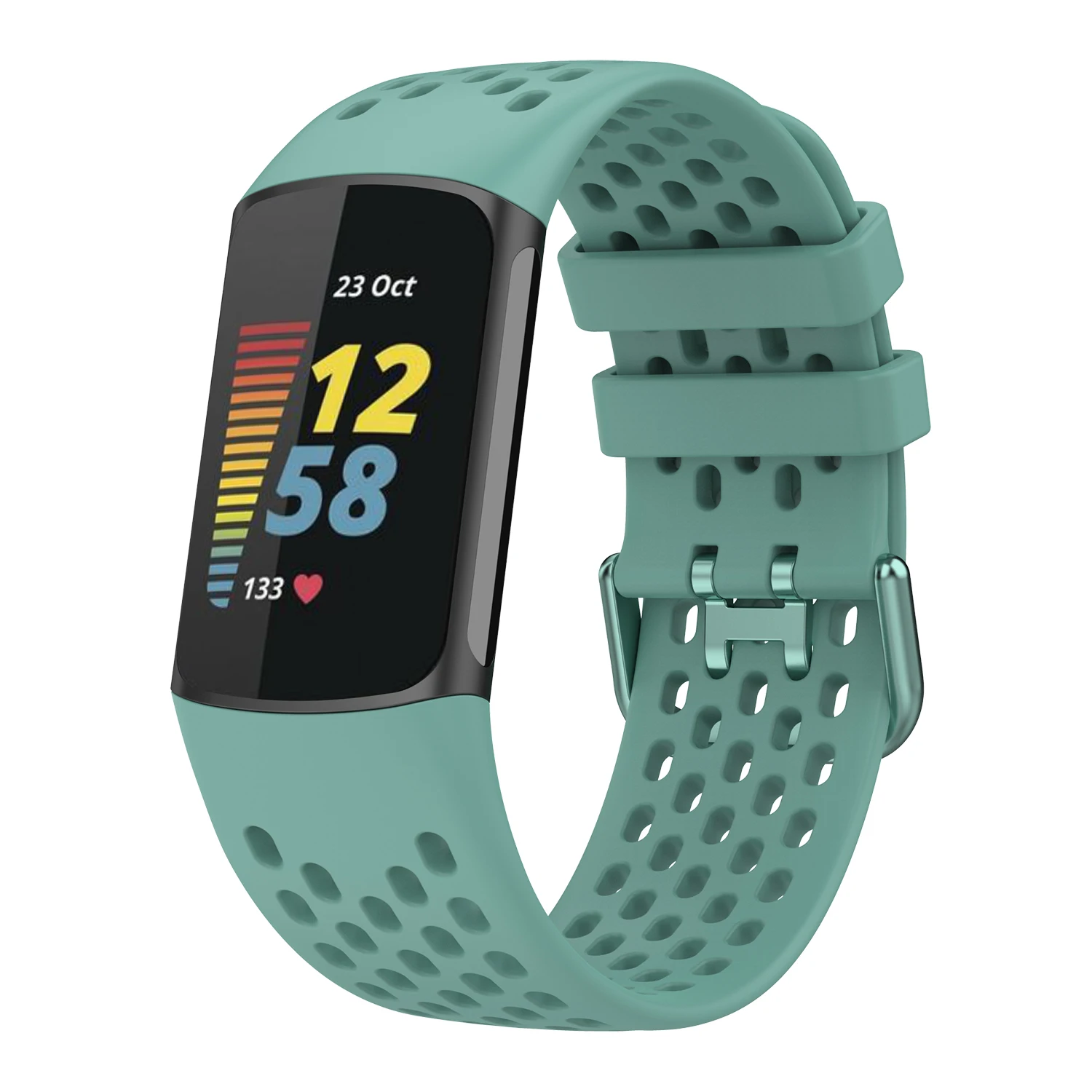 Strap For Fitbit Charge 5/6 Smart Watch Band Sports Breathable Strap Silicone Wristband For Fit Bit Charge5 Bracelet Accessories