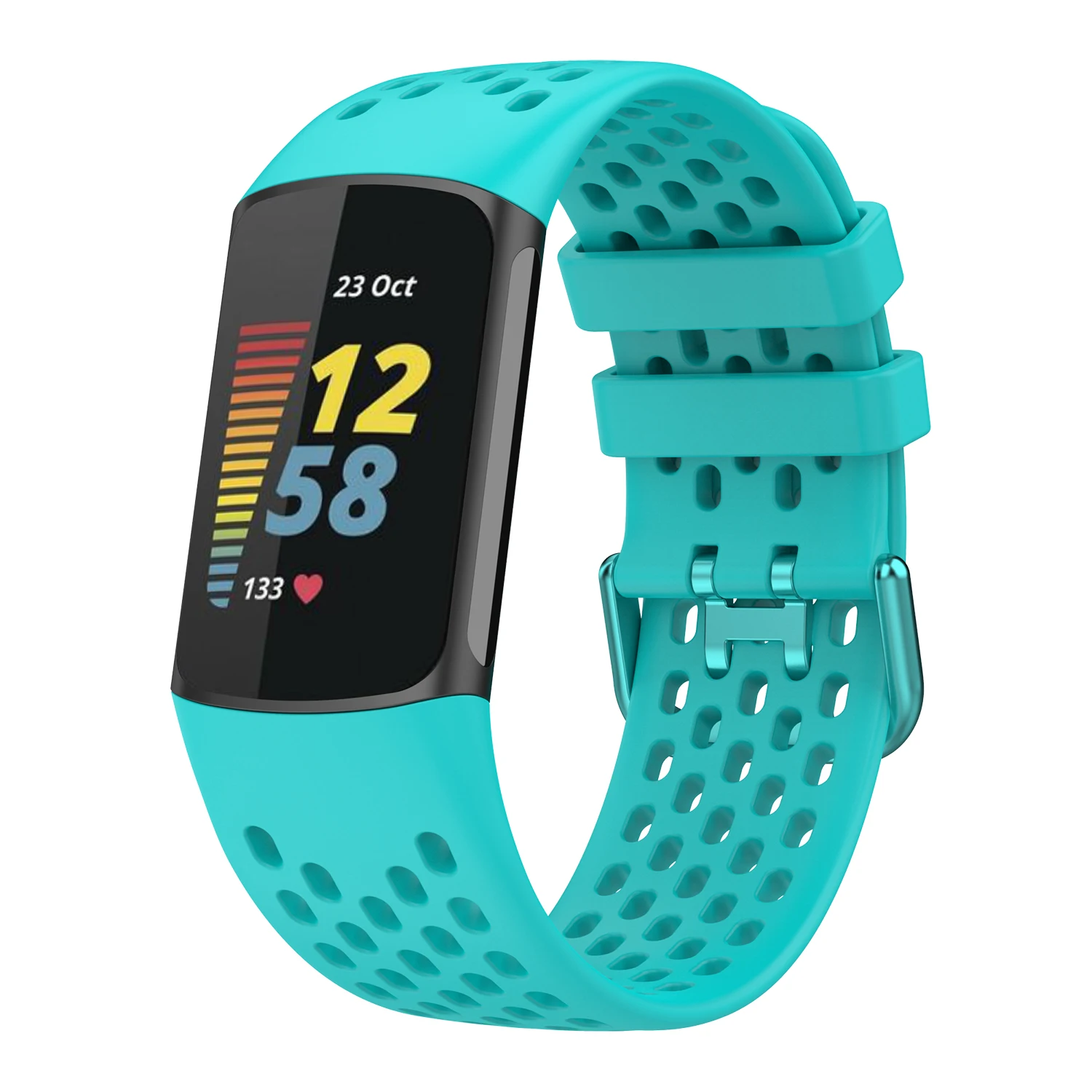 Strap For Fitbit Charge 5/6 Smart Watch Band Sports Breathable Strap Silicone Wristband For Fit Bit Charge5 Bracelet Accessories