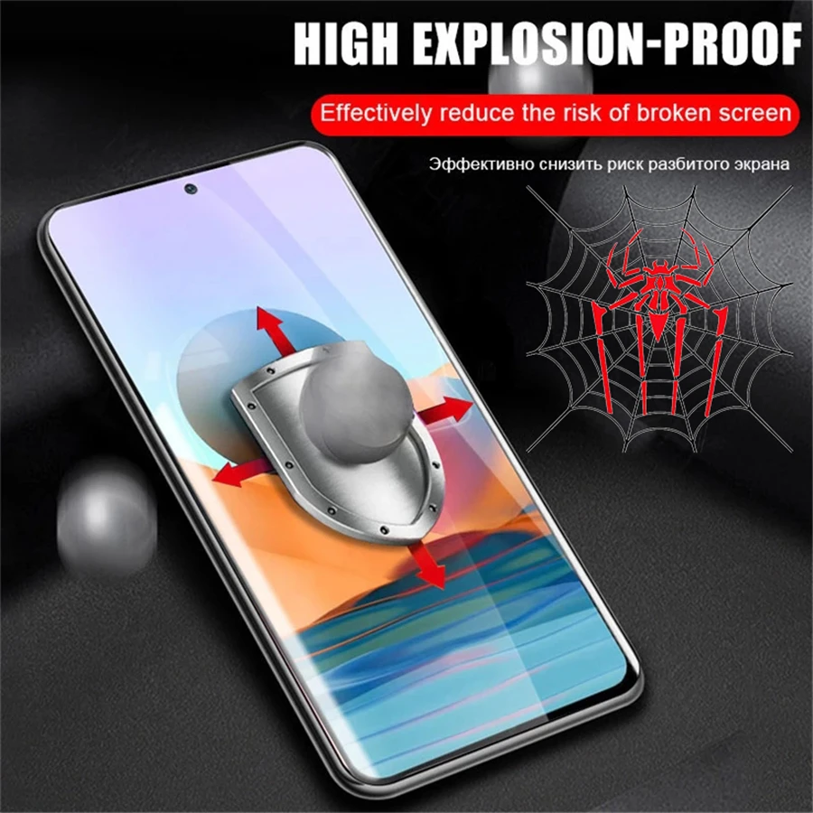 10000D Hydrogel Film For Xiaomi Redmi Note 10 9 8 Pro Screen Protector For Redmi 10 9C 8 7 6 9A K40 Pro Note 10S 9 8 T Not Glass