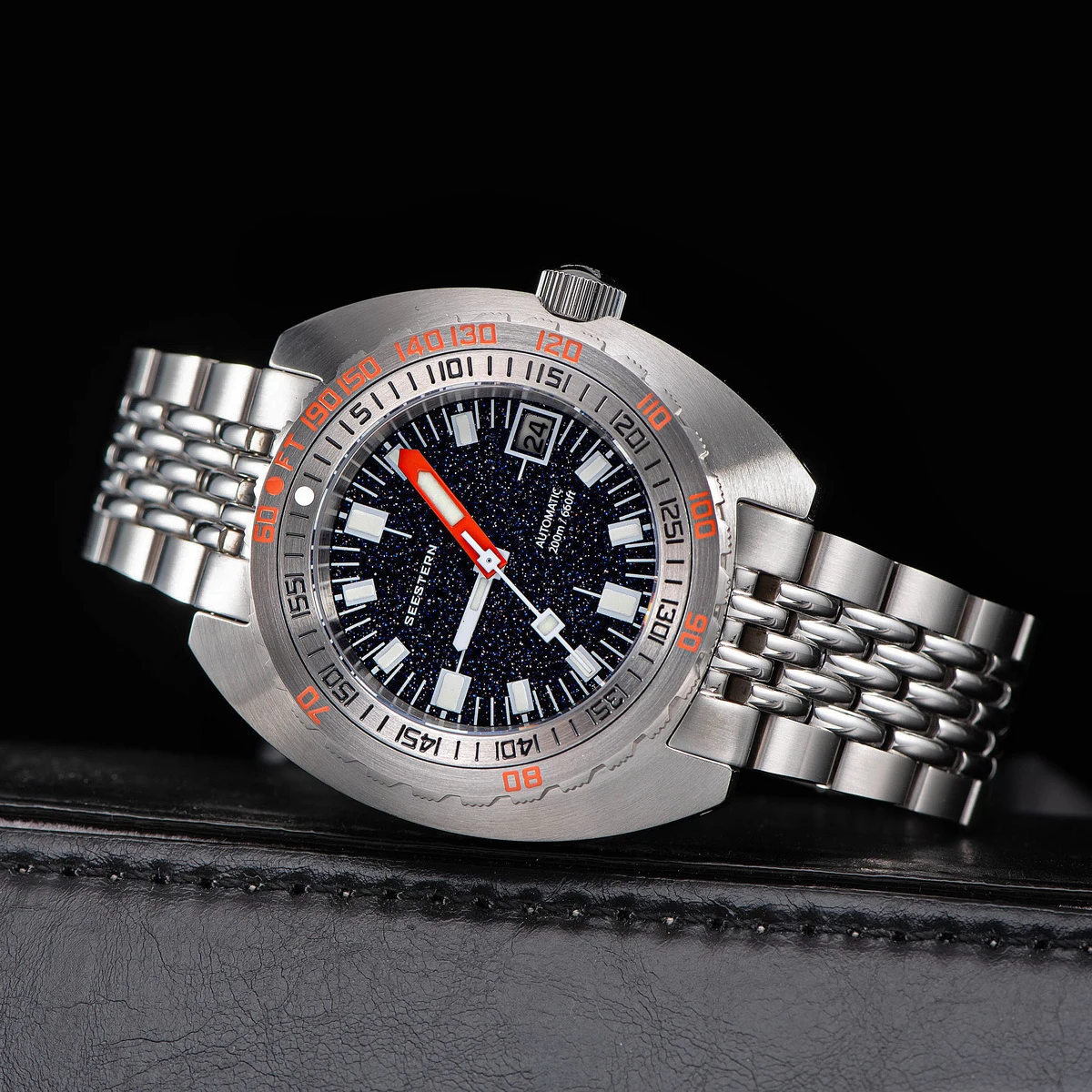 Top Brand Diver Watch Men SUB300T Automatic Mechanical Sapphire Glass Luminous Date 200m Turn Bracelet Seestern Wristwatch Retro