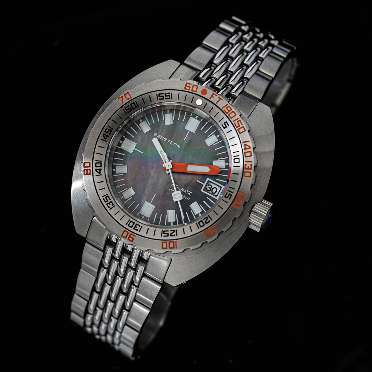 Top Brand Diver Watch Men SUB300T Automatic Mechanical Sapphire Glass Luminous Date 200m Turn Bracelet Seestern Wristwatch Retro