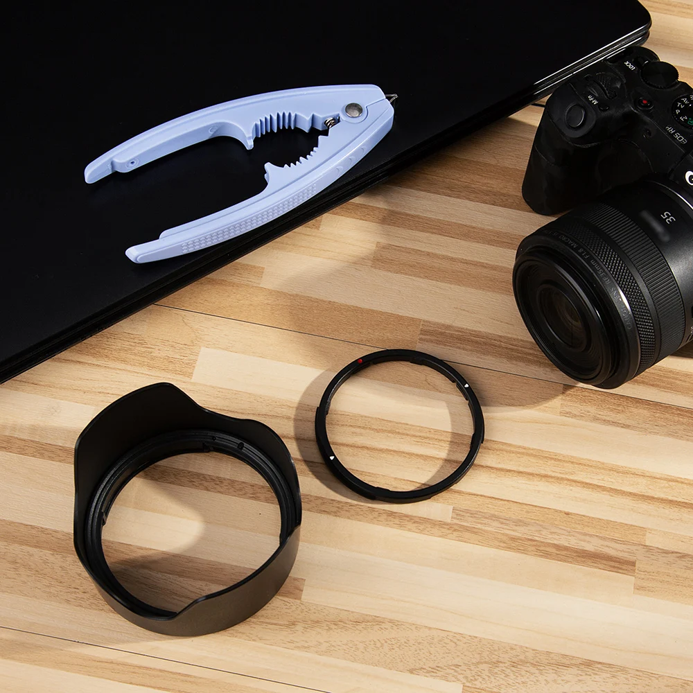 JJC Reversible RF 35mm Lens Hood Compatible With Canon RF 35mm F1.8 MACRO IS STM Lens for Canon EOS R RP Ra R5 R6 R7 R10 R3 C70