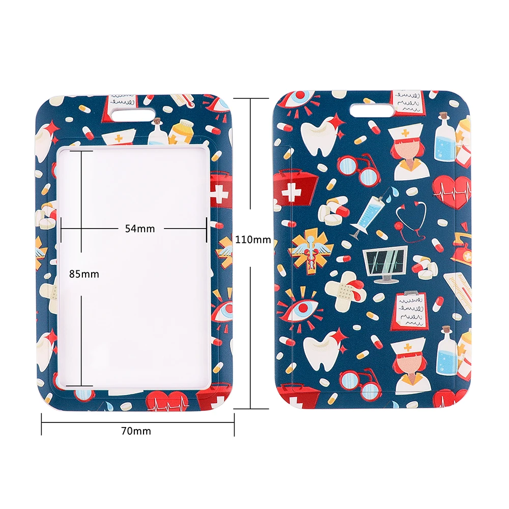 Ransitute R2239 Medical Equipment Nurse Card Holder ID Holder Bus Card Holder Staff Card Lanyard For Keys Phone DIY Hang Rope