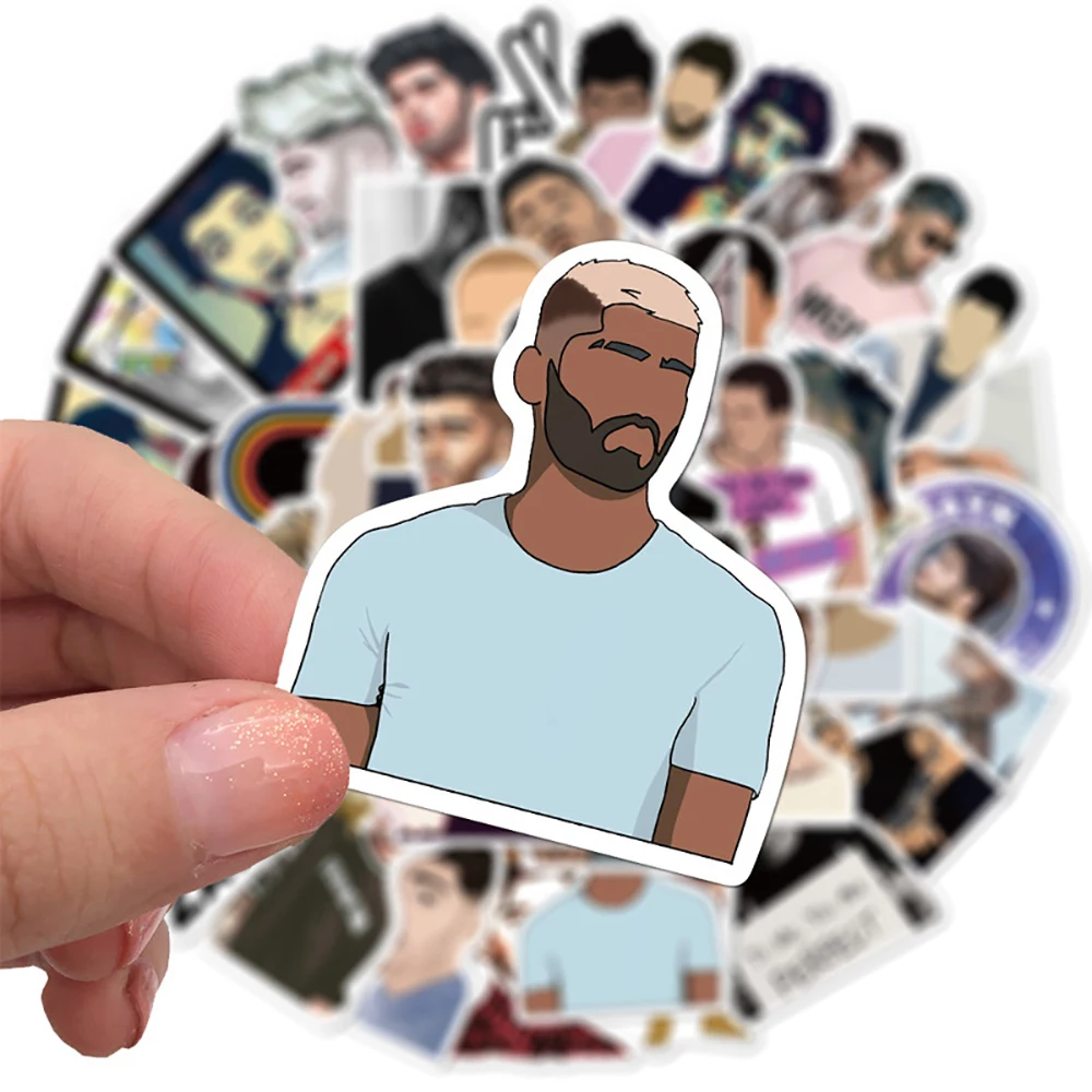 10/30/50PCS British Singer Zayn Malik Stickers Waterproof Snowboard Laptop Luggage Guitar Graffiti Decal Sticker for Kid Toys