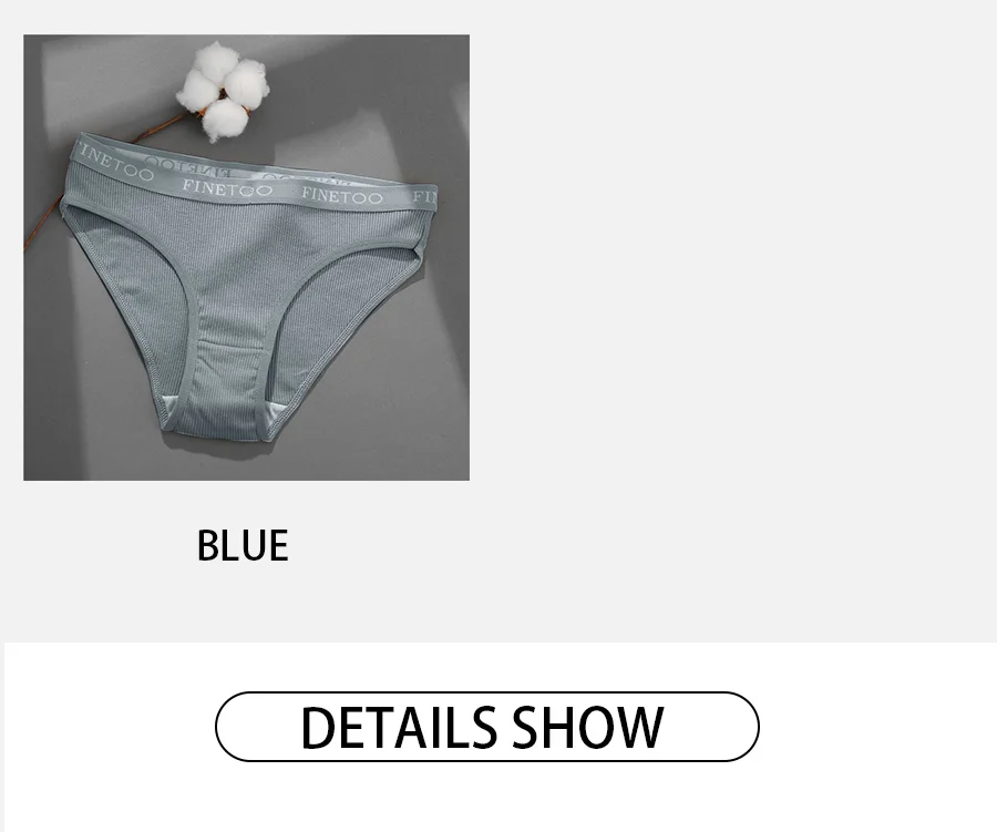 FINETOO 3Pcs/Set Women's Cotton Panties Fashion Letter Underpants Female Low-rise Briefs Underwear Sexy Ladies Lingerie M-2XL