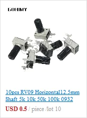 1Set 3590S Precision Multiturn (1PCS Potentiometer 10 Ring Adjustable Resistor+1PCS Turns Counting Dial Rotary 6.35mm Knob)