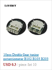 1Set 3590S Precision Multiturn (1PCS Potentiometer 10 Ring Adjustable Resistor+1PCS Turns Counting Dial Rotary 6.35mm Knob)