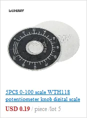 1Set 3590S Precision Multiturn (1PCS Potentiometer 10 Ring Adjustable Resistor+1PCS Turns Counting Dial Rotary 6.35mm Knob)