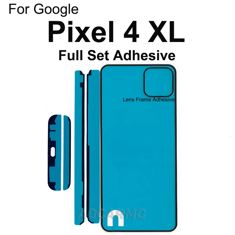 Aocarmo For Google Pixel 2 3 4 XL 5 5a 6 Pro Lcd Screen Display Sticker Front Middle Frame Back Battery Cover Door Adhesive Glue