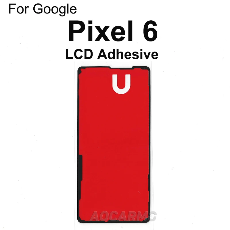 Aocarmo For Google Pixel 2 3 4 XL 5 5a 6 Pro Lcd Screen Display Sticker Front Middle Frame Back Battery Cover Door Adhesive Glue