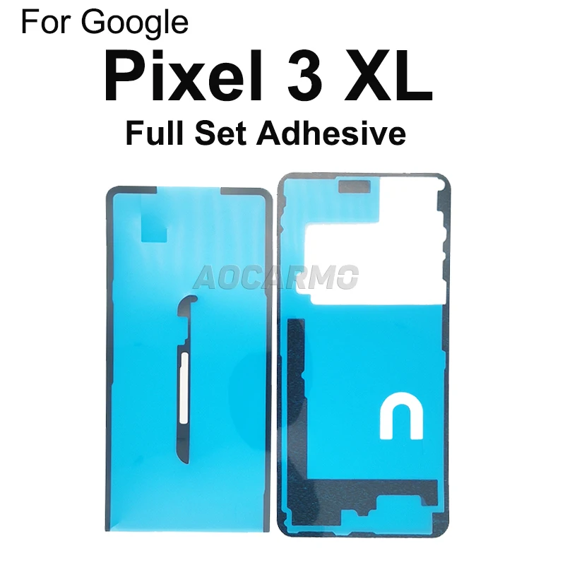 Aocarmo For Google Pixel 2 3 4 XL 5 5a 6 Pro Lcd Screen Display Sticker Front Middle Frame Back Battery Cover Door Adhesive Glue