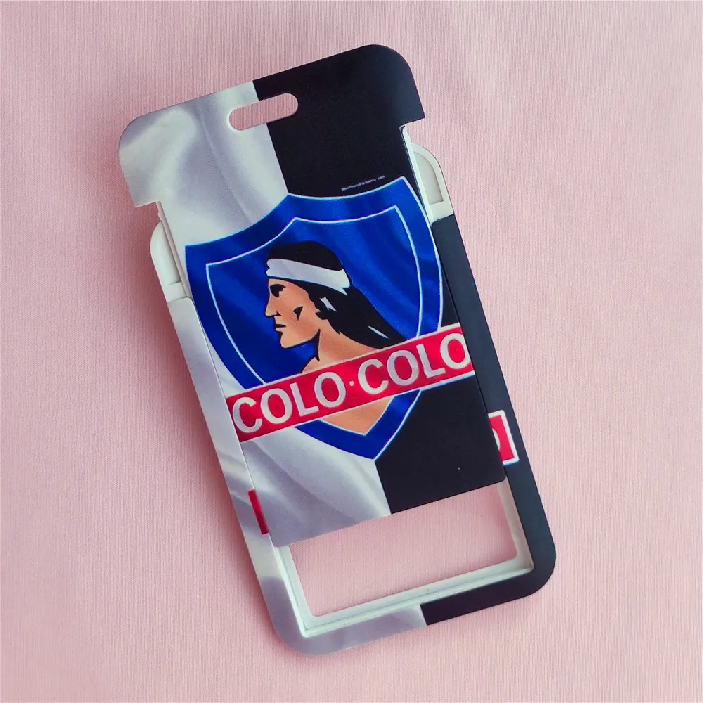 Chile Football Club Series Lanyard Name Card Covers Colo Colo ID Card Holder Students Bus Card Case Visit Door Identity Badge