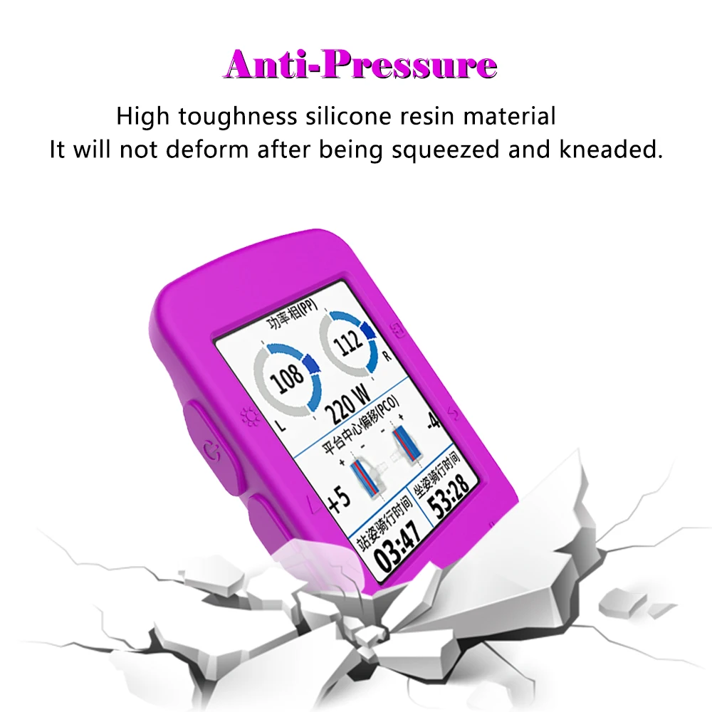 Replacement Band Case Protector Sleeve for Garmin Edge 520 /520 Plus Soft Silicone Shockproof and Shatter-Resistant Sleeve Cover