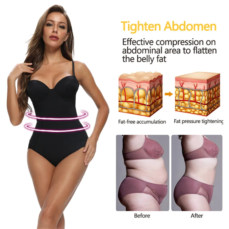 Slimming Underwear Bodysuits Shapewear Women Body Shapewear Push Up Underwire Bodys Waist Trainer Modeling Straps