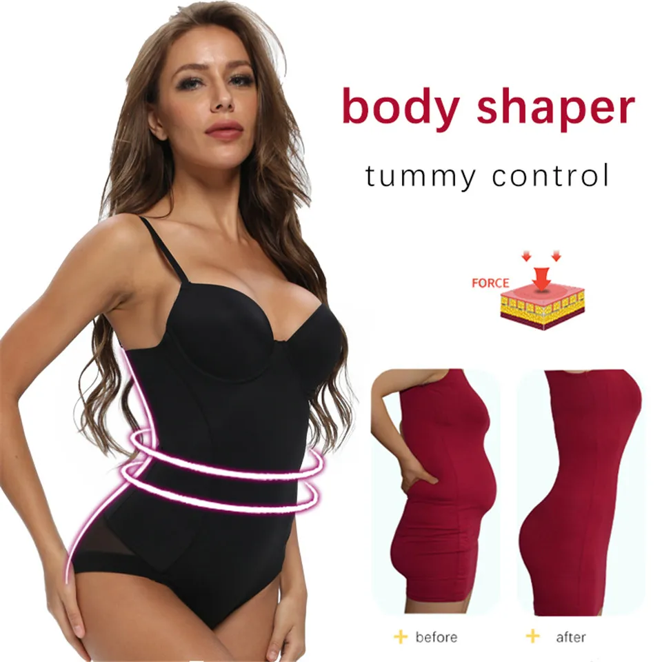 Slimming Underwear Bodysuits Shapewear Women Body Shapewear Push Up Underwire Bodys Waist Trainer Modeling Straps