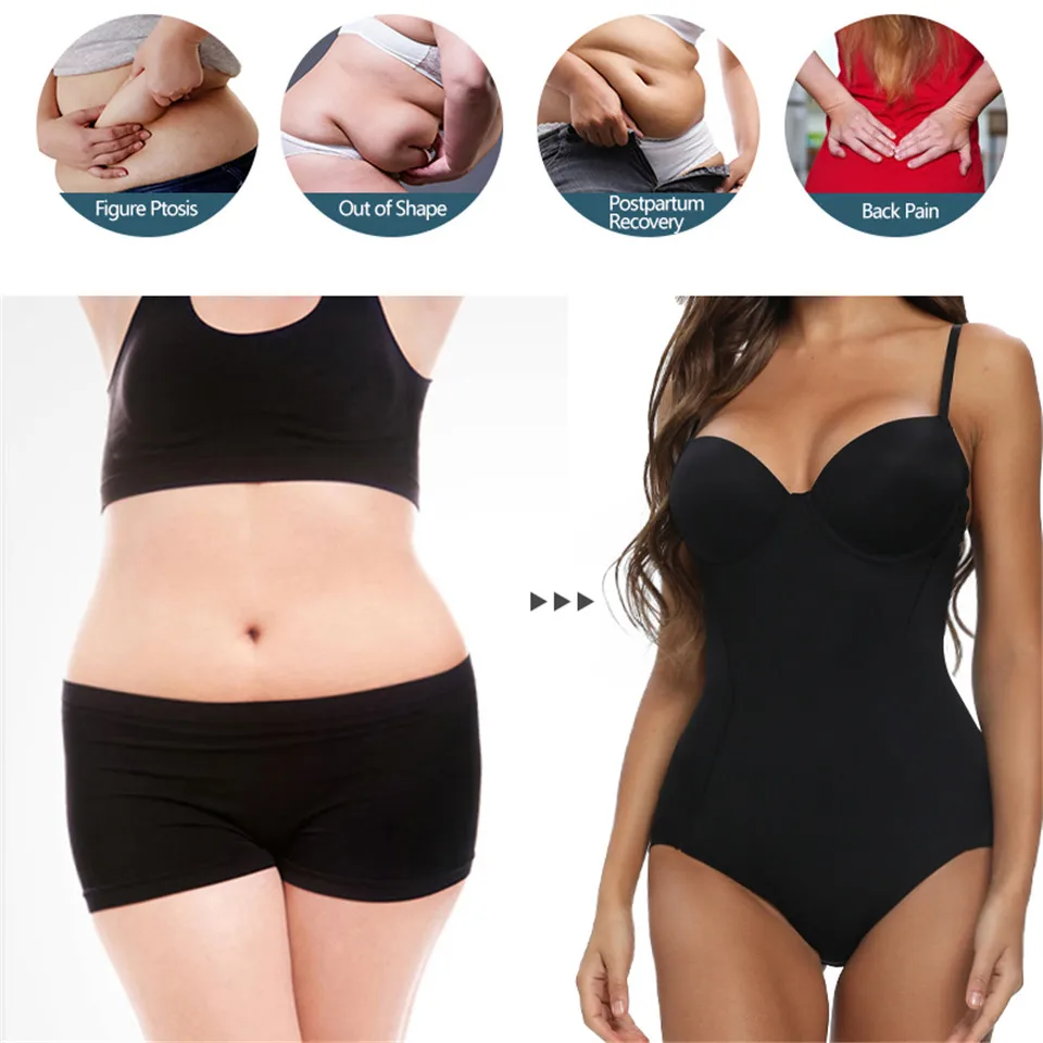 Slimming Underwear Bodysuits Shapewear Women Body Shapewear Push Up Underwire Bodys Waist Trainer Modeling Straps