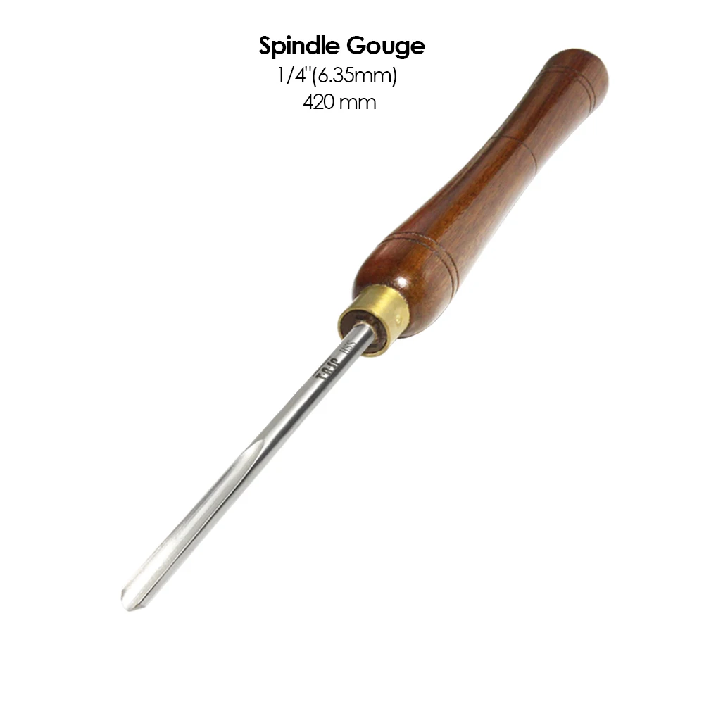 TASP HSS Woodturning Tools 1/2" 3/8" Bowl Gouge 1/4" Spindle Gouge Woodworking Roughing Turning Chisels for Wood Lathe Tools