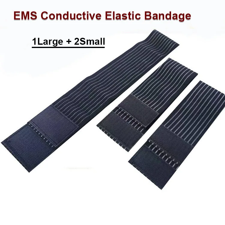EMS High Elastic Conductive Belt Electrode Fixed Elastic Bandage Elastic Bands for Arm Back Shoulder Body EMS Paddle