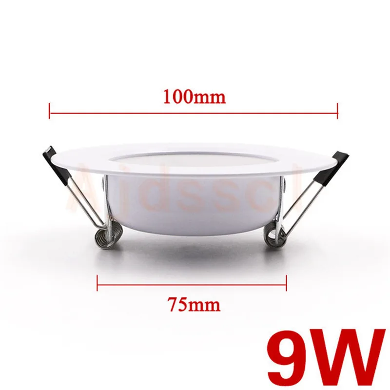 Dimmable 10PCS LED Downlight 220V 110V 3-Color Dimming 5W 7W 9W 12W 15W Recessed in LED Ceiling Downlight Light Lamp