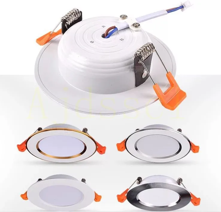 Dimmable 10PCS LED Downlight 220V 110V 3-Color Dimming 5W 7W 9W 12W 15W Recessed in LED Ceiling Downlight Light Lamp
