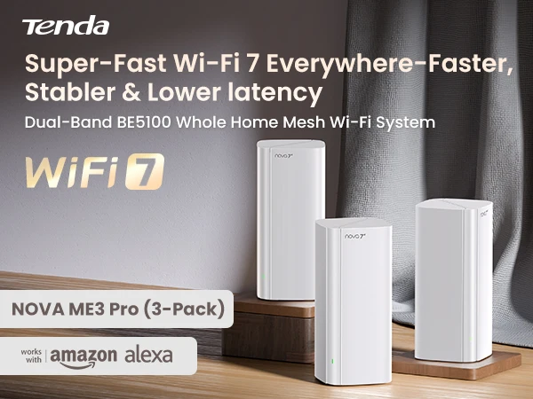Tenda AX3000 WiFi6 Mesh System EX/MX12 Wireless Router Wi-Fi6 Mesh WiFi Router up to 7000 sq.ft. Wifi Range Extender WIFI 6 Mesh