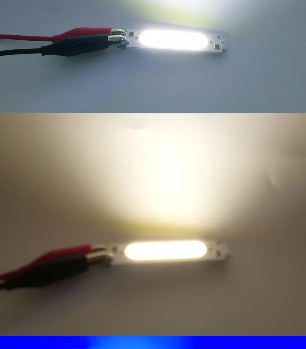 DC 12V 60*15mm COB LED Bar 2W Diode Lighting Strip Red Blue Pink Green Yellow White Color for DIY Lamp