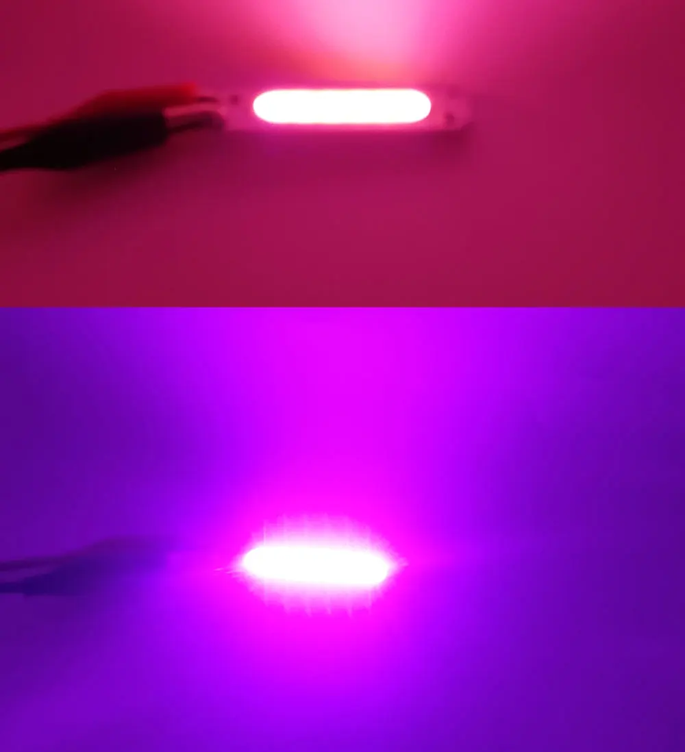 DC 12V 60*15mm COB LED Bar 2W Diode Lighting Strip Red Blue Pink Green Yellow White Color for DIY Lamp
